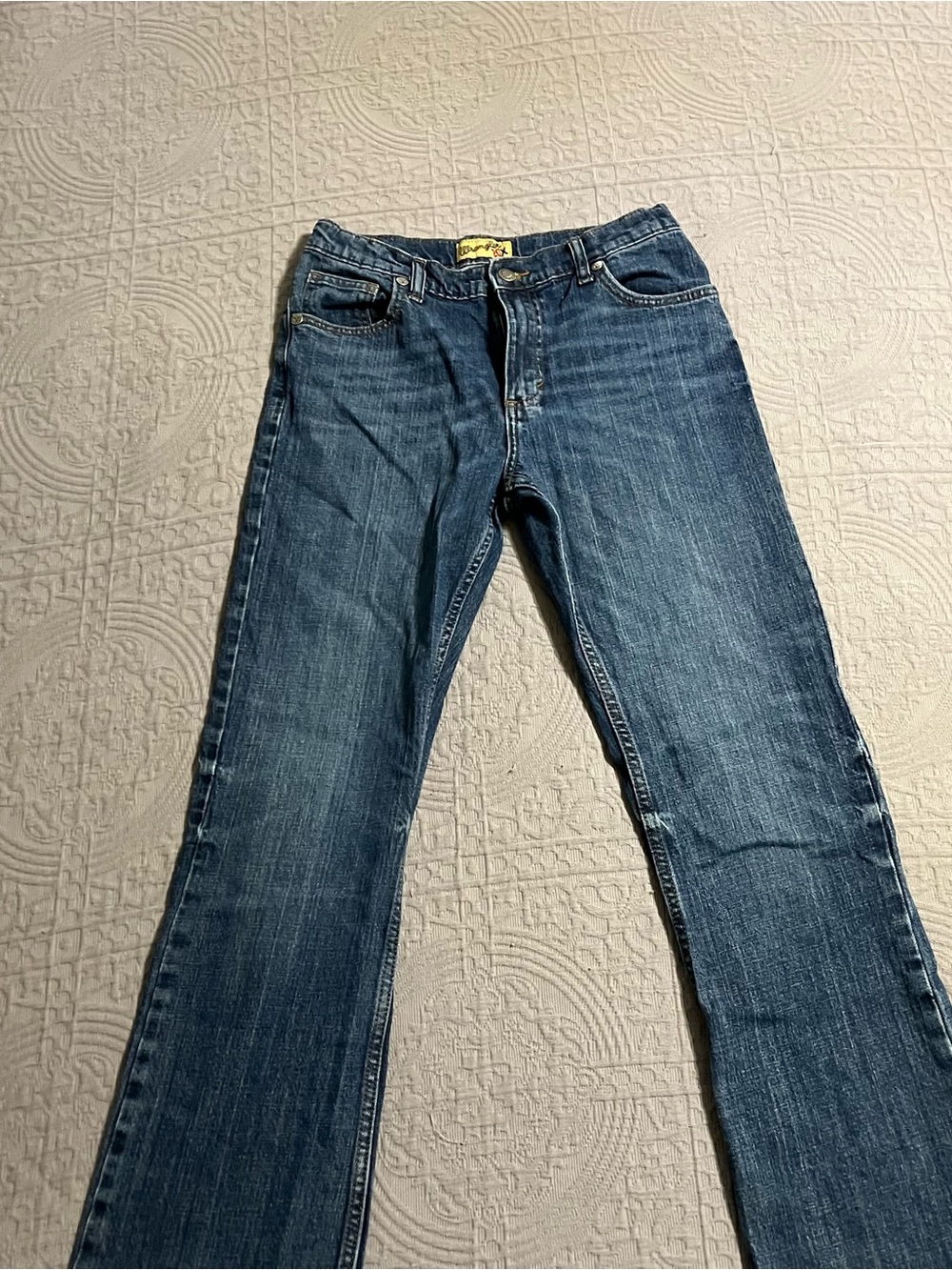 Wrangler 20x boys 16 jeans regular cut Jeans in Dark Blue Wash adjustable waist